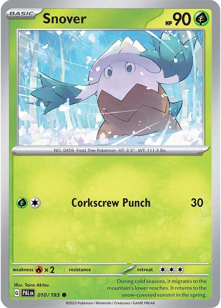 Snover (010/193) [Scarlet & Violet: Paldea Evolved] | Exor Games Summserside