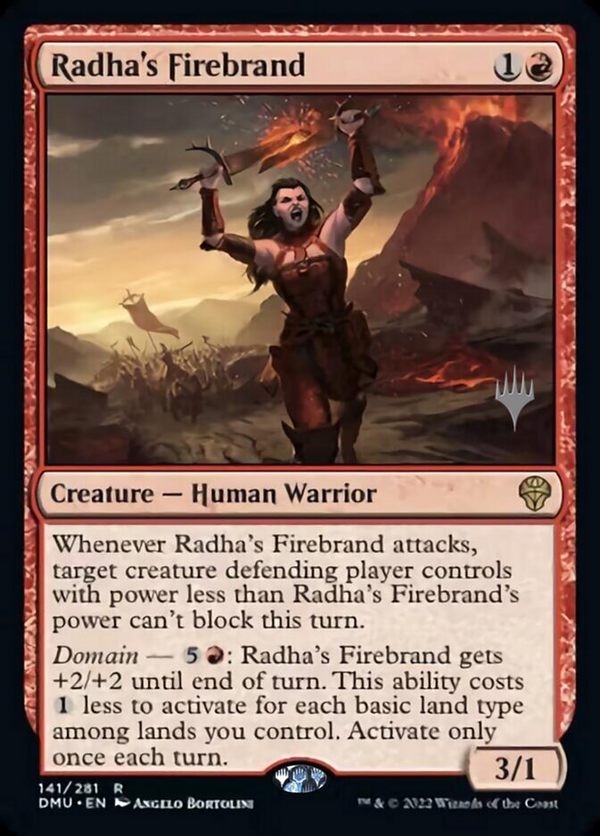 Radha's Firebrand (Promo Pack) [Dominaria United Promos] | Exor Games Summserside