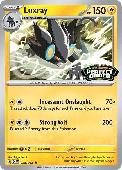 Luxray (028/088) (Perfect Order Stamped) [Miscellaneous Cards] | Exor Games Summserside