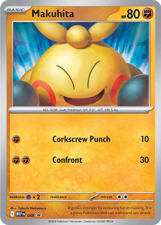 Makuhita (068) (Cosmos Holo) [Mega Evolution Promo] | Exor Games Summserside