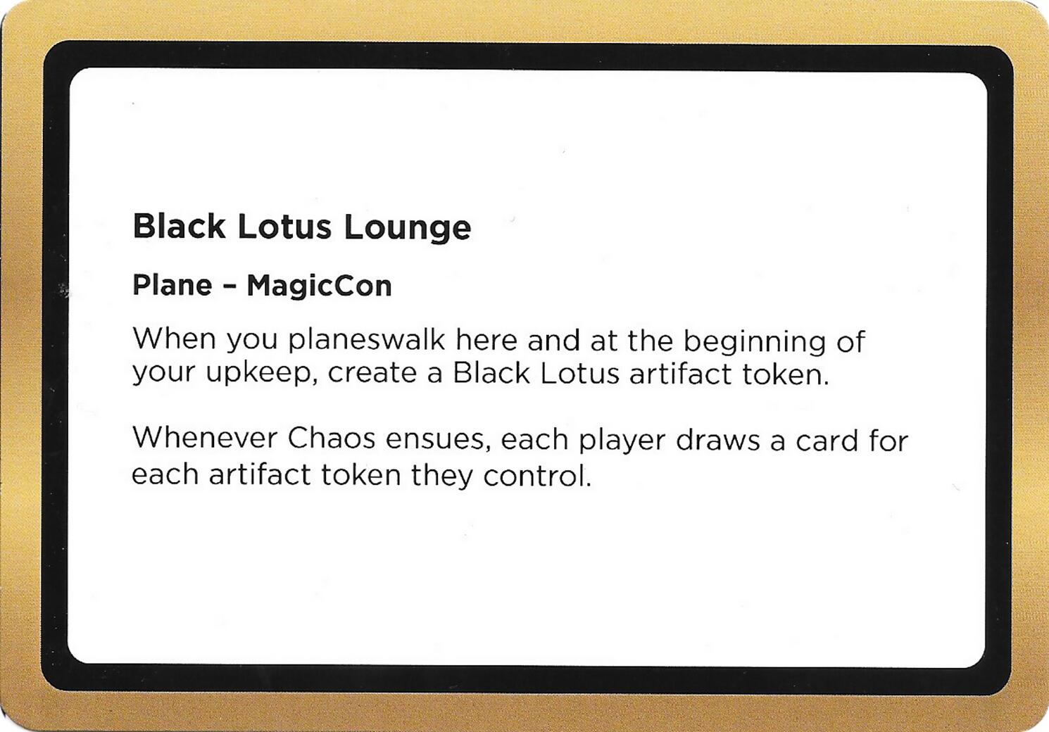 Black Lotus Lounge (Black Lotus Unknown Planechase) [Oversize Cards] | Exor Games Summserside