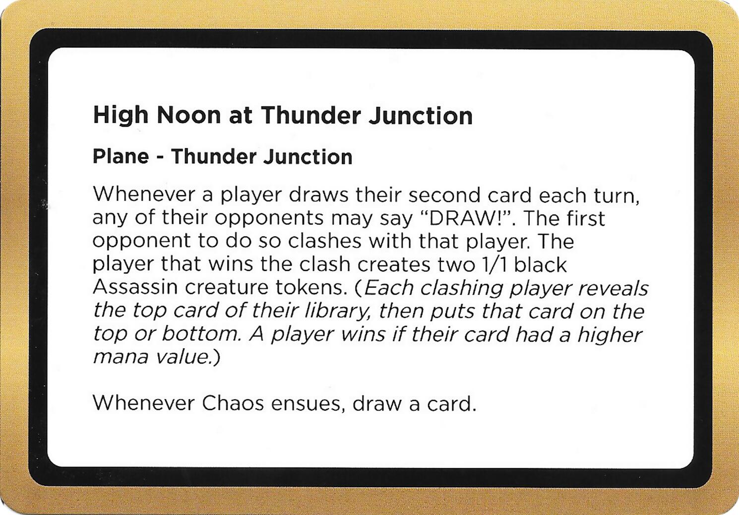 High Noon at Thunder Junction (Black Lotus Unknown Planechase) [Oversize Cards] | Exor Games Summserside