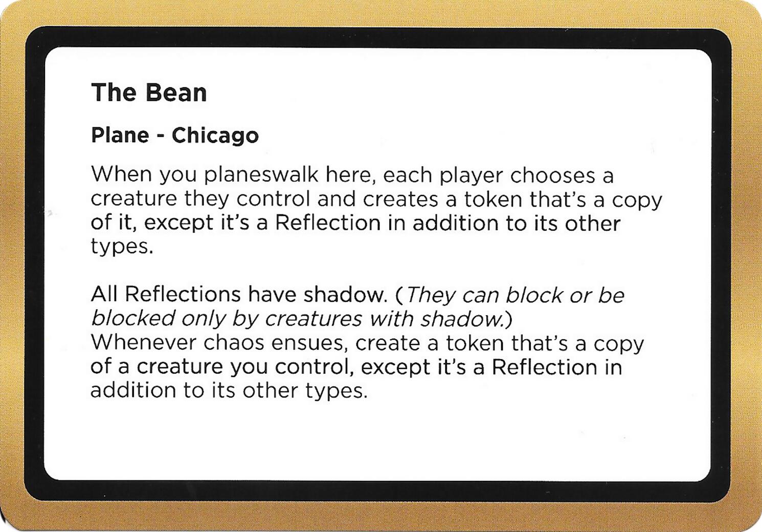 The Bean (Black Lotus Unknown Planechase) [Oversize Cards] | Exor Games Summserside