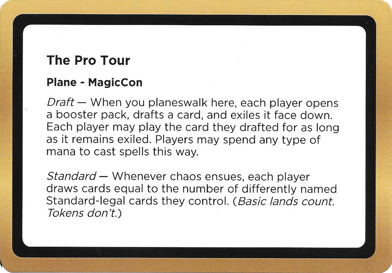The Pro Tour (Black Lotus Unknown Planechase) [Oversize Cards] | Exor Games Summserside