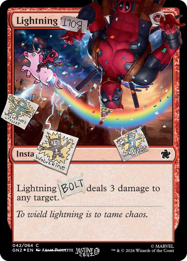 Lightning Bolt (042) (Pool Party Foil) [Secret Lair Drop Series] | Exor Games Summserside