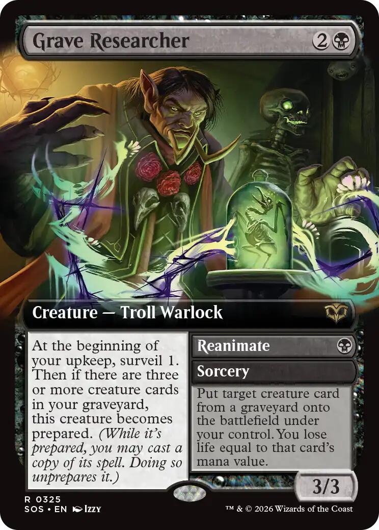 Grave Researcher (Extended Art) [Secrets of Strixhaven] | Exor Games Summserside