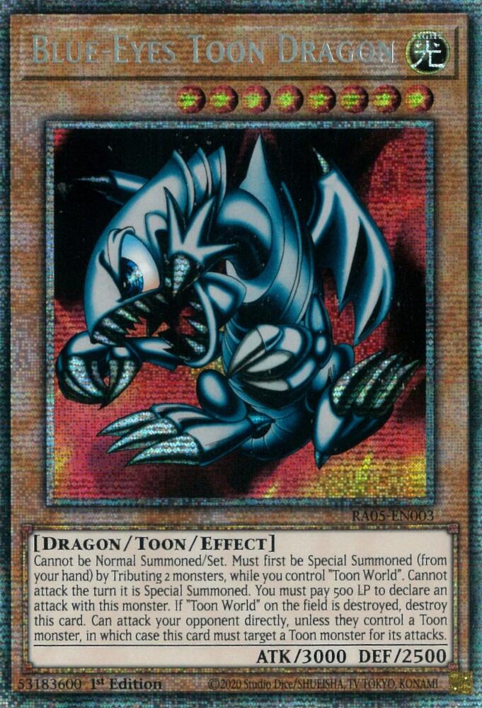 Blue-Eyes Toon Dragon [RA05-EN003] Super Rare | Exor Games Summserside
