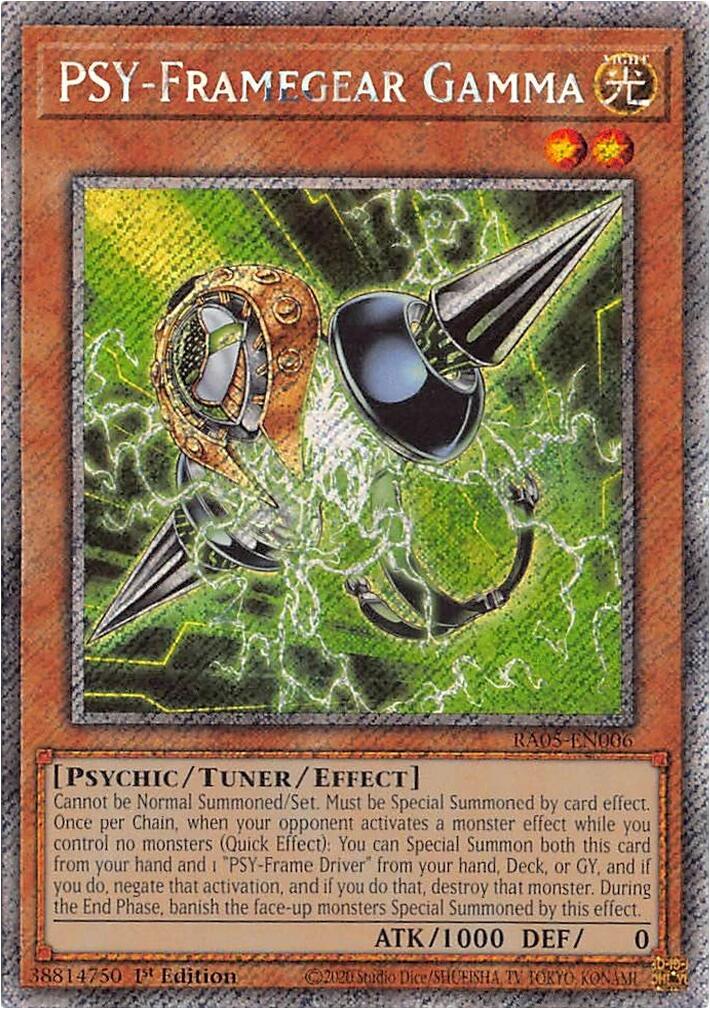PSY-Framegear Gamma (Platinum Secret Rare) [RA05-EN006] Platinum Secret Rare | Exor Games Summserside