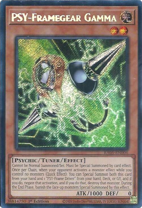 PSY-Framegear Gamma (Secret Rare) [RA05-EN006] Secret Rare | Exor Games Summserside