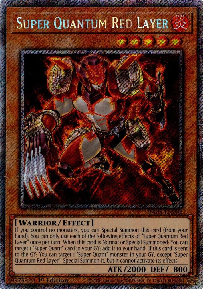 Super Quantum Red Layer (Platinum Secret Rare) [RA05-EN008] Platinum Secret Rare | Exor Games Summserside