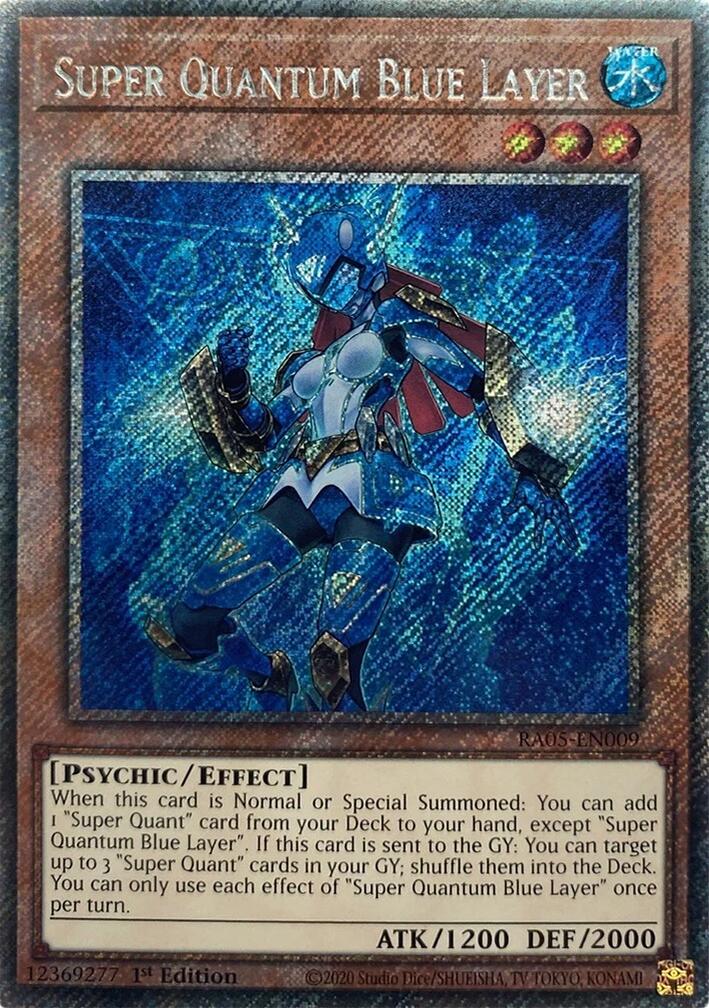 Super Quantum Blue Layer (Platinum Secret Rare) [RA05-EN009] Platinum Secret Rare | Exor Games Summserside