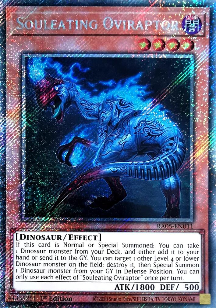Souleating Oviraptor (Platinum Secret Rare) [RA05-EN011] Platinum Secret Rare | Exor Games Summserside
