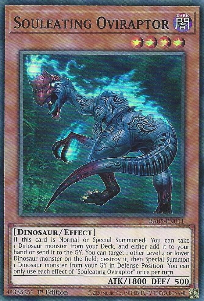 Souleating Oviraptor [RA05-EN011] Super Rare | Exor Games Summserside