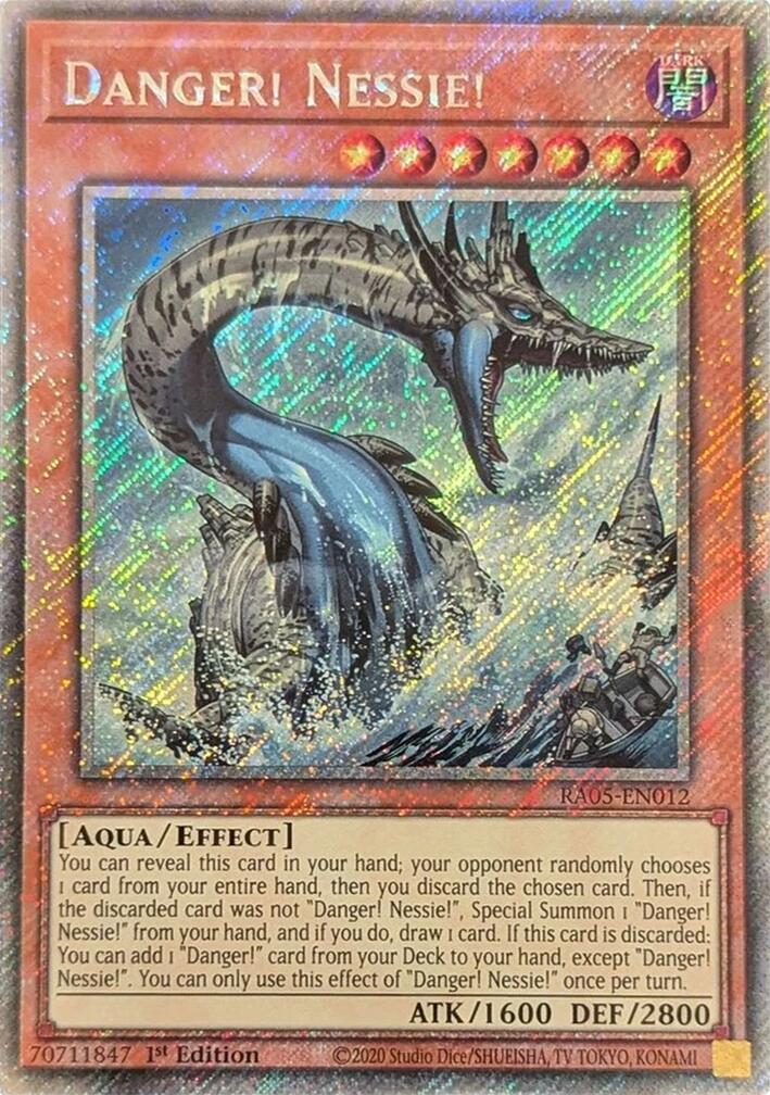 Danger! Nessie! (Platinum Secret Rare) [RA05-EN012] Platinum Secret Rare | Exor Games Summserside