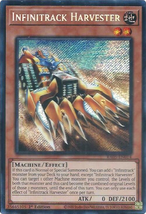 Infinitrack Harvester (Secret Rare) [RA05-EN014] Secret Rare | Exor Games Summserside