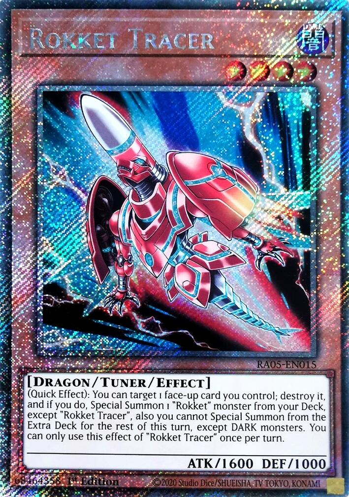 Rokket Tracer (Platinum Secret Rare) [RA05-EN015] Platinum Secret Rare | Exor Games Summserside