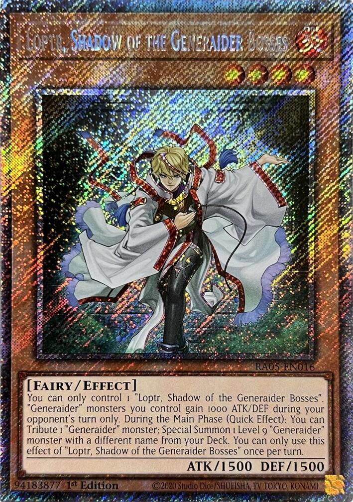 Loptr, Shadow of the Generaider Bosses (Platinum Secret Rare) [RA05-EN016] Platinum Secret Rare | Exor Games Summserside