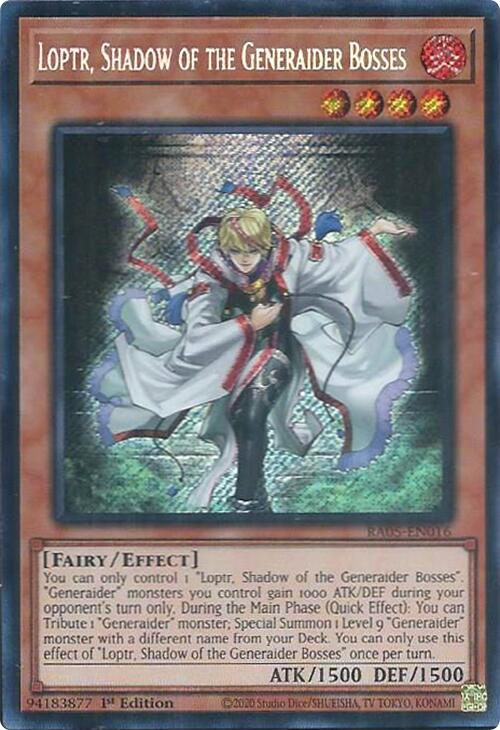 Loptr, Shadow of the Generaider Bosses (Secret Rare) [RA05-EN016] Secret Rare | Exor Games Summserside