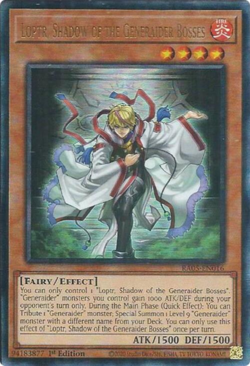 Loptr, Shadow of the Generaider Bosses (Ultimate Rare) [RA05-EN016] Ultimate Rare | Exor Games Summserside