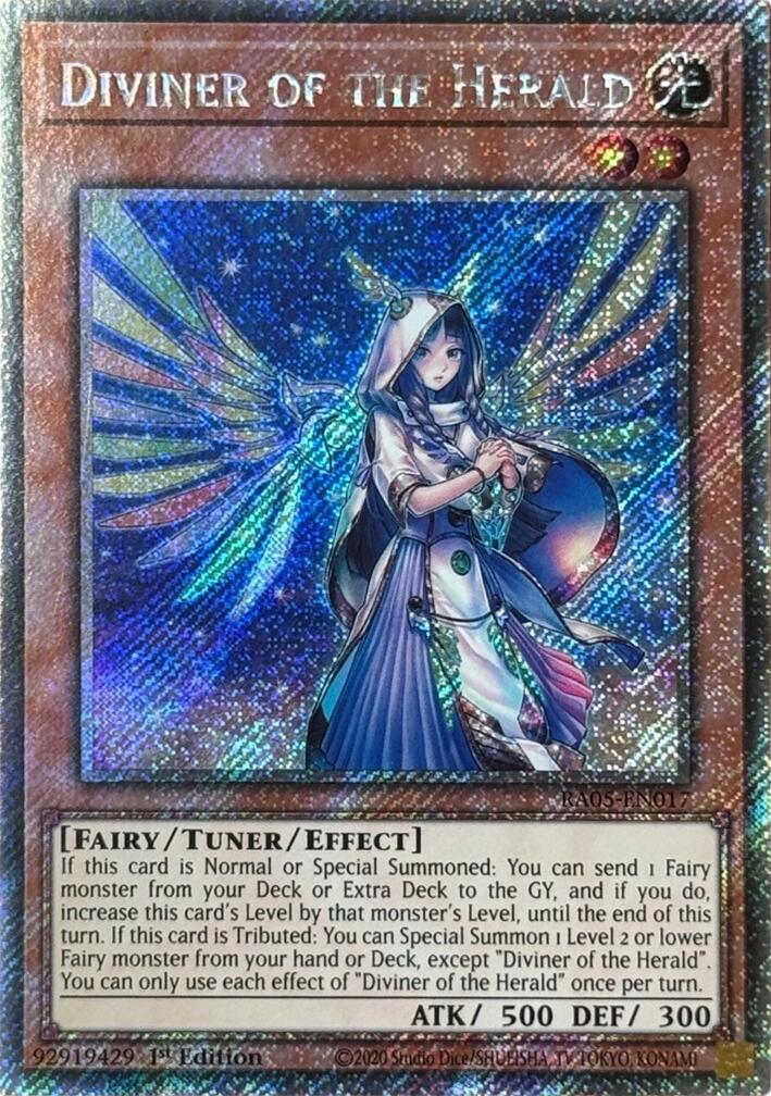 Diviner of the Herald (Platinum Secret Rare) [RA05-EN017] Platinum Secret Rare | Exor Games Summserside