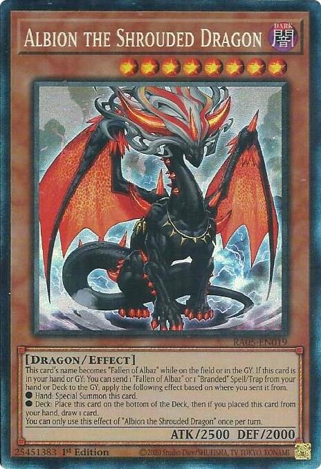 Albion the Shrouded Dragon (Collector's Rare) [RA05-EN019] Collector's Rare | Exor Games Summserside