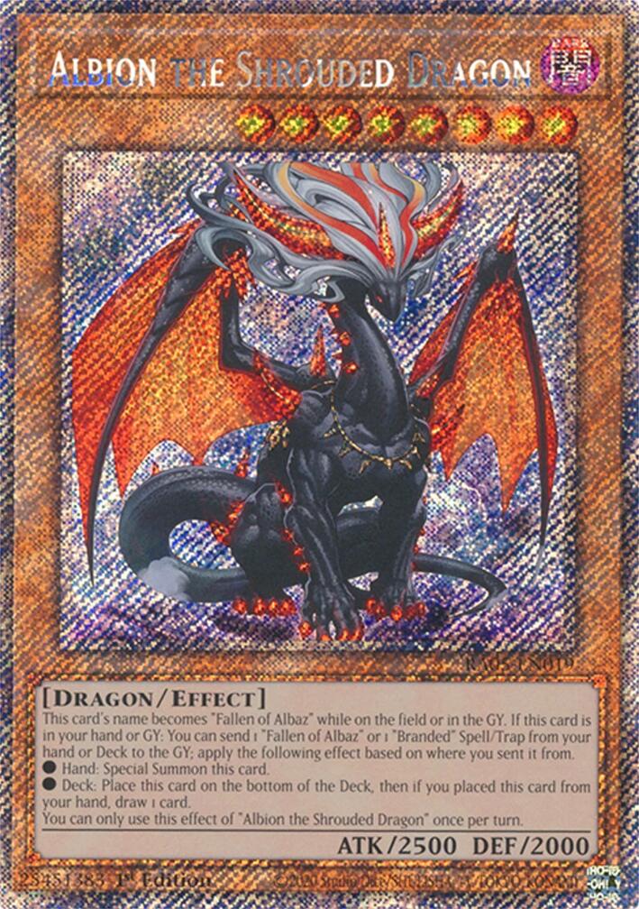 Albion the Shrouded Dragon (Platinum Secret Rare) [RA05-EN019] Platinum Secret Rare | Exor Games Summserside