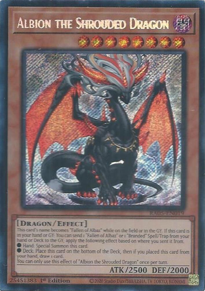 Albion the Shrouded Dragon (Secret Rare) [RA05-EN019] Secret Rare | Exor Games Summserside