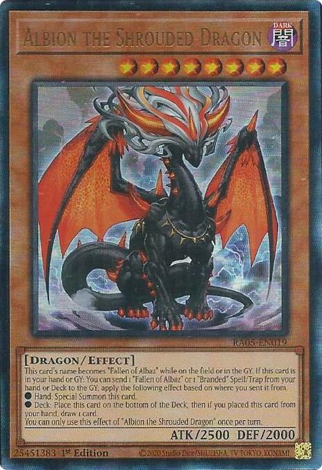 Albion the Shrouded Dragon (Ultimate Rare) [RA05-EN019] Ultimate Rare | Exor Games Summserside