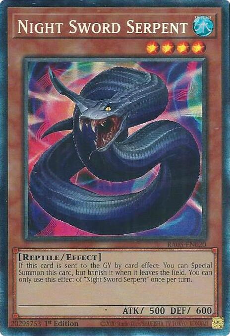 Night Sword Serpent (Collector's Rare) [RA05-EN020] Collector's Rare | Exor Games Summserside