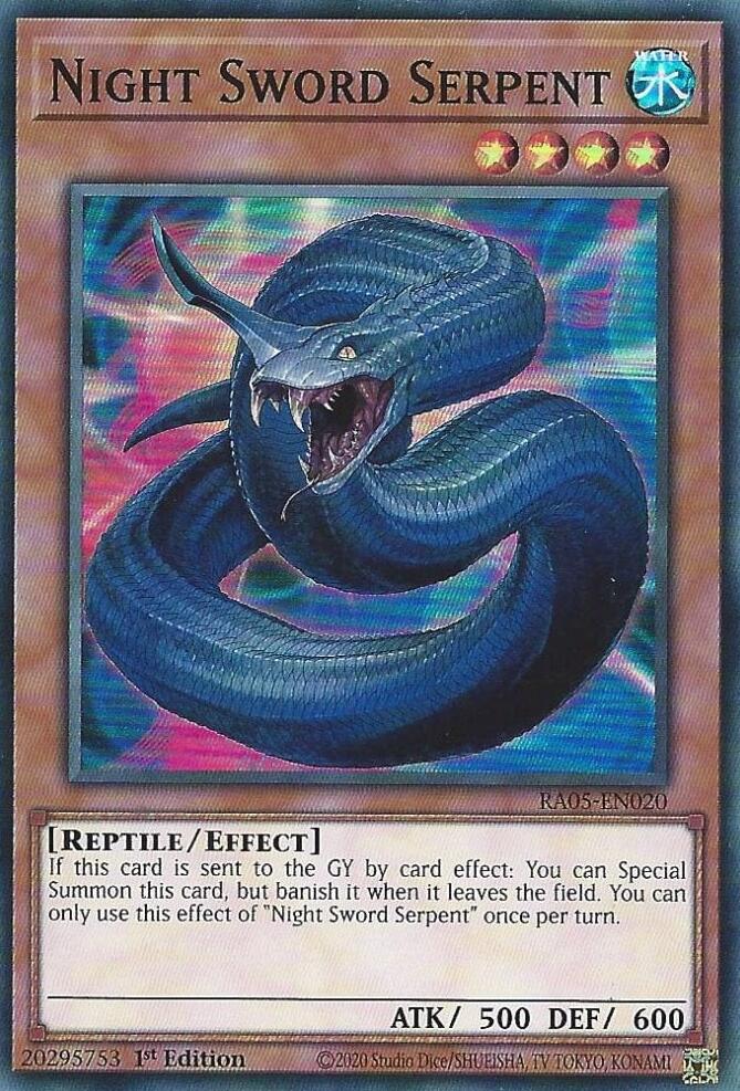 Night Sword Serpent [RA05-EN020] Super Rare | Exor Games Summserside