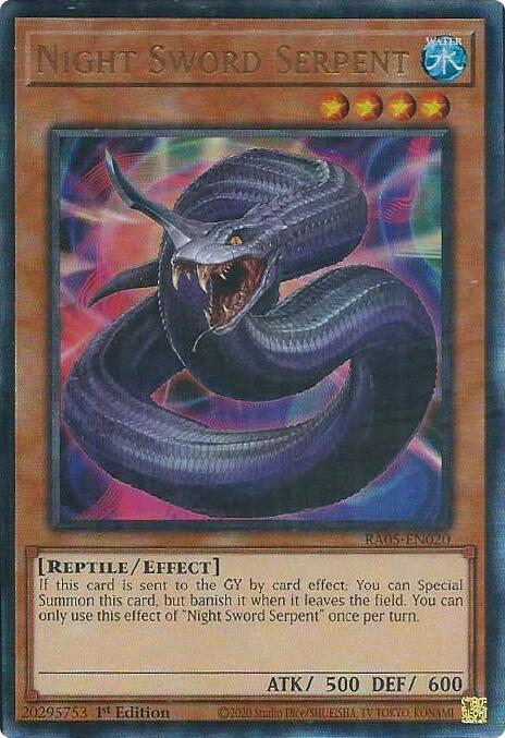 Night Sword Serpent (Ultimate Rare) [RA05-EN020] Ultimate Rare | Exor Games Summserside