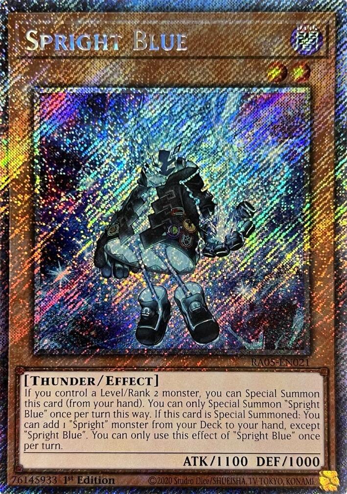 Spright Blue (Platinum Secret Rare) [RA05-EN021] Platinum Secret Rare | Exor Games Summserside