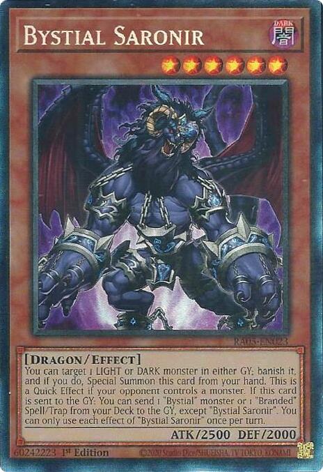 Bystial Saronir (Collector's Rare) [RA05-EN023] Collector's Rare | Exor Games Summserside