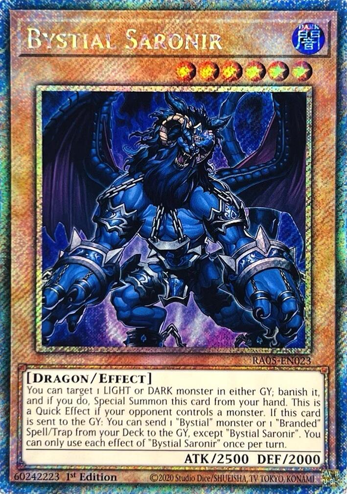 Bystial Saronir (Platinum Secret Rare) [RA05-EN023] Platinum Secret Rare | Exor Games Summserside