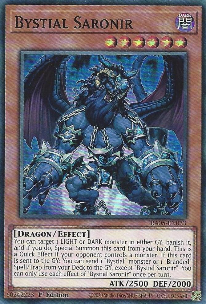 Bystial Saronir [RA05-EN023] Super Rare | Exor Games Summserside