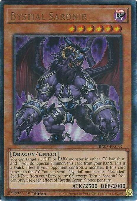 Bystial Saronir (Ultimate Rare) [RA05-EN023] Ultimate Rare | Exor Games Summserside