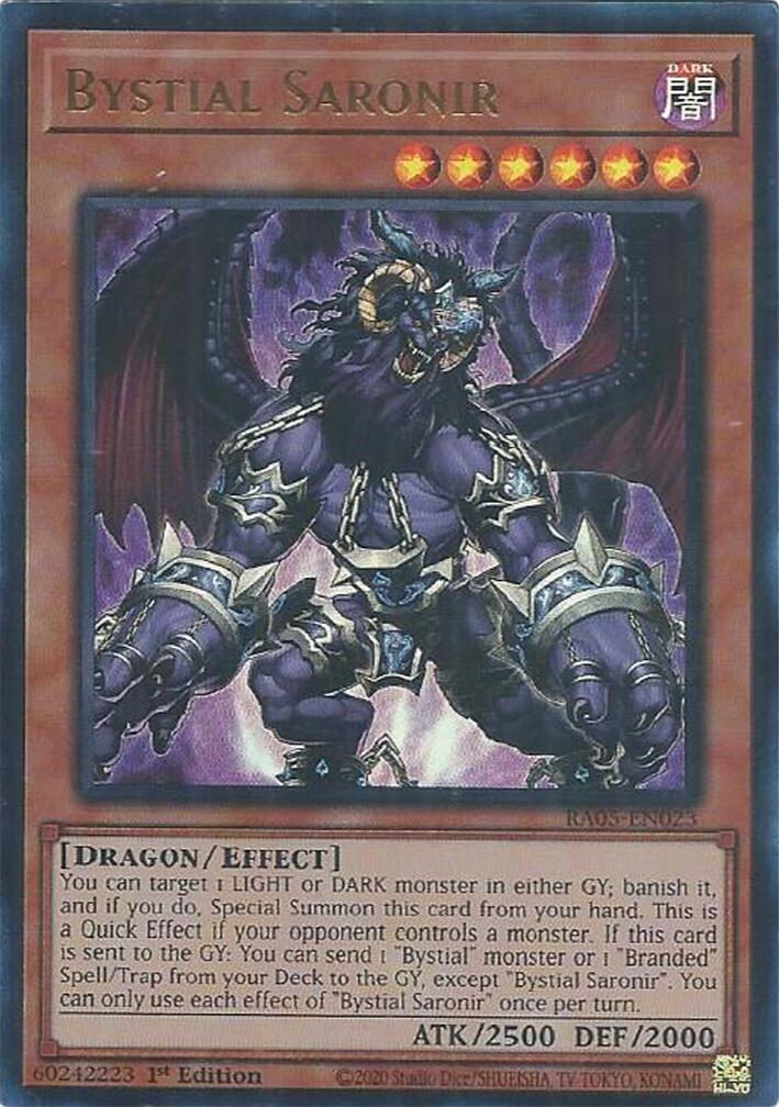 Bystial Saronir (Ultra Rare) [RA05-EN023] Ultra Rare | Exor Games Summserside