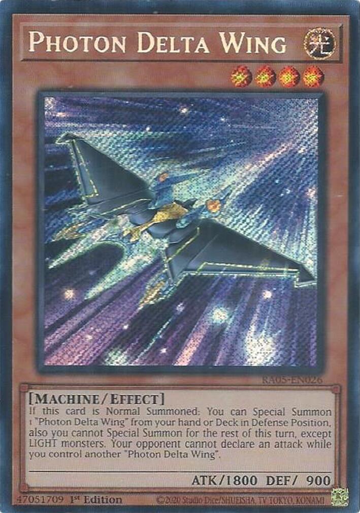 Photon Delta Wing (Secret Rare) [RA05-EN026] Secret Rare | Exor Games Summserside