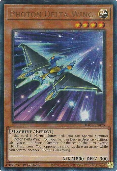 Photon Delta Wing (Ultimate Rare) [RA05-EN026] Ultimate Rare | Exor Games Summserside