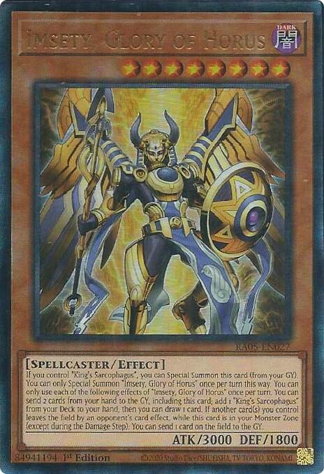 Imsety, Glory of Horus (Ultimate Rare) [RA05-EN027] Ultimate Rare | Exor Games Summserside