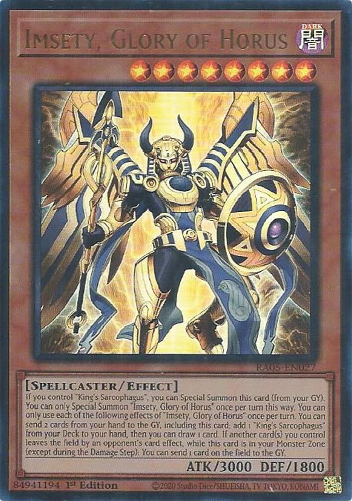 Imsety, Glory of Horus (Ultra Rare) [RA05-EN027] Ultra Rare | Exor Games Summserside