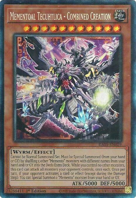Mementoal Tecuhtlica - Combined Creation (Collector's Rare) [RA05-EN029] Collector's Rare | Exor Games Summserside
