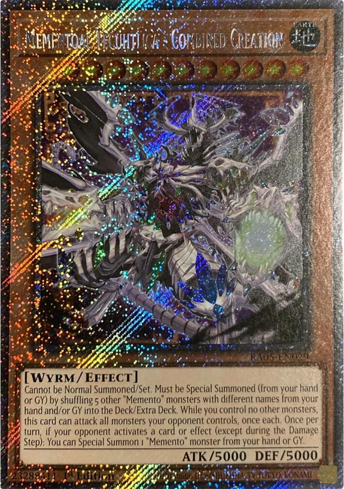 Mementoal Tecuhtlica - Combined Creation (Platinum Secret Rare) [RA05-EN029] Platinum Secret Rare | Exor Games Summserside