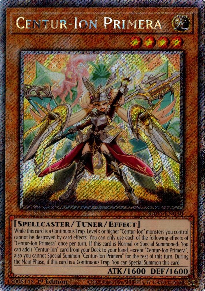 Centur-Ion Primera (Platinum Secret Rare) [RA05-EN030] Platinum Secret Rare | Exor Games Summserside