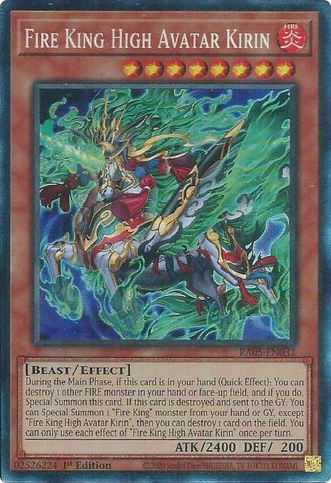 Fire King High Avatar Kirin (Collector's Rare) [RA05-EN032] Collector's Rare | Exor Games Summserside