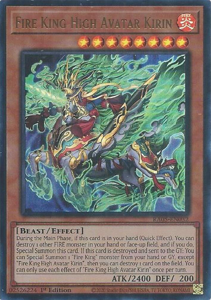 Fire King High Avatar Kirin (Ultra Rare) [RA05-EN032] Ultra Rare | Exor Games Summserside