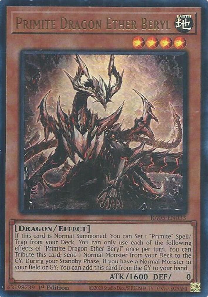 Primite Dragon Ether Beryl (Ultra Rare) [RA05-EN033] Ultra Rare | Exor Games Summserside