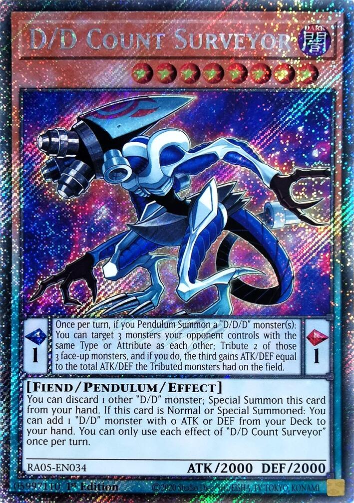 D/D Count Surveyor (Platinum Secret Rare) [RA05-EN034] Platinum Secret Rare | Exor Games Summserside