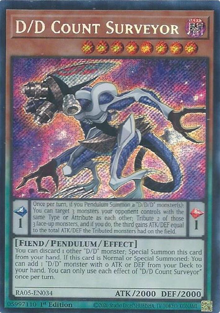 D/D Count Surveyor (Secret Rare) [RA05-EN034] Secret Rare | Exor Games Summserside
