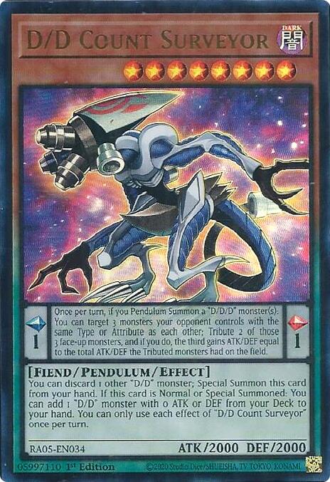 D/D Count Surveyor (Ultra Rare) [RA05-EN034] Ultra Rare | Exor Games Summserside